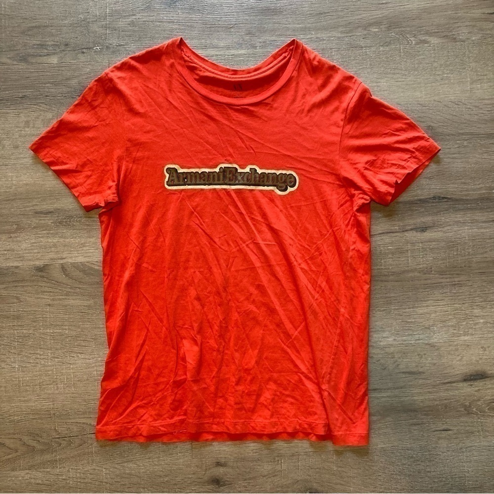 Armani Exchange Red Tee EUC